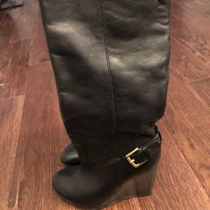 Coach Dorothy Knee high Wedge Boot - Size 6